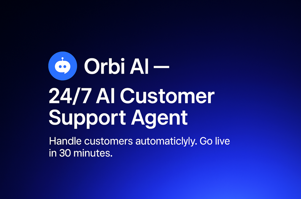 Orbi AI —Starter Plan  (AI Customer Support Agent)